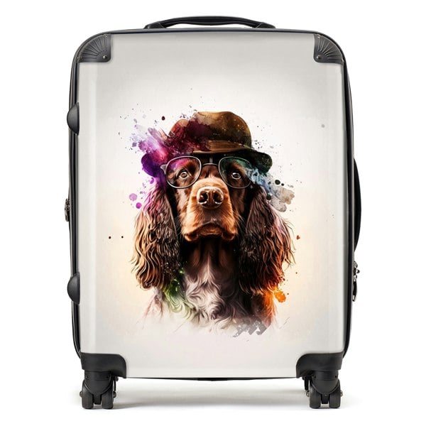 Warren Reed English Cocker Spaniel Splashart Suitcase