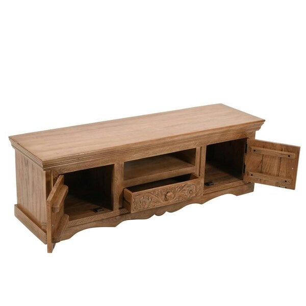 Wyld Haus Brighton Mango Wood TV Cabinet with 2 Doors 1 Drawer and 1 Shelf
