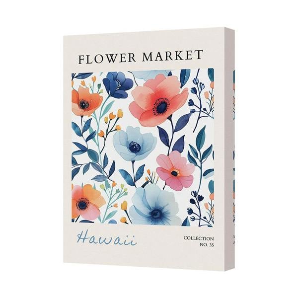 Benjamin Tate Design Hawaii Flower Market Canvas Print Wall Art Floral Decor