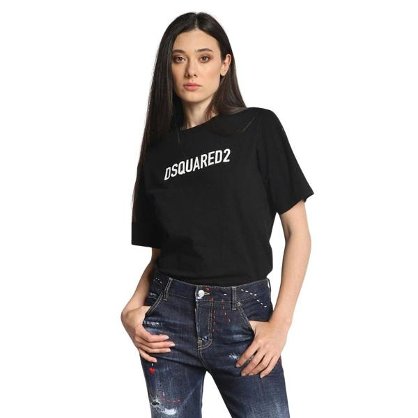 DSQUARED2 Bold Logo Print Black  T-Shirt XS