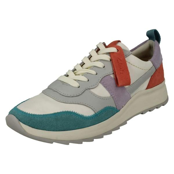Clarks Ladies Clarks Retro Detailed MI-X EVA Lace Up Trainers DashLite Jazz