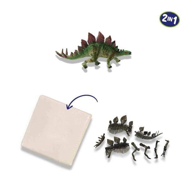 Dino SES Creative Dino and skeleton excavation 2 in 1 - Stegosaurus