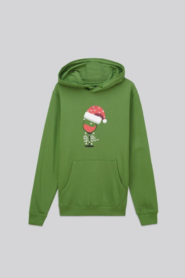 ENORSIA Mens Christmas Graphic Hoodie