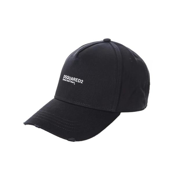 Dsquared Sweat and Tears Cap   in  Black