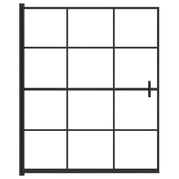 Berkfield Shower Enclosure ESG 116x140 cm Black