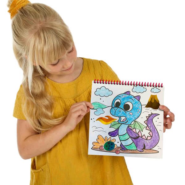 SES Creative Activity Colouring Book Metallic 3 in 1