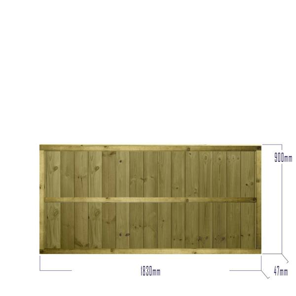 [amazon variation] ultimate t&g vertical fence panel [6ft x 1ft, 2ft, 3ft, 4ft] 8