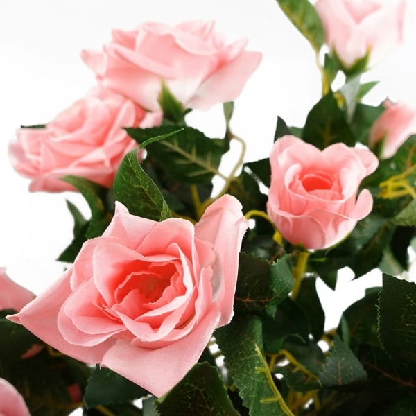 Leaf Artificial Pink Rose Tree Wedding Twisted Vine Detail 90cm (3ft)