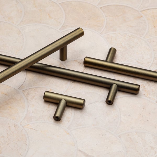 Handle & Home Antique Brass Bar Handles