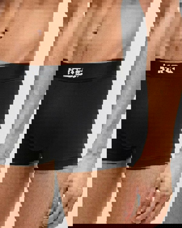 BOSS Orange BOSS Orange 3-Pack Mens Stretch-Cotton Trunks with Logo Waistbands NOS