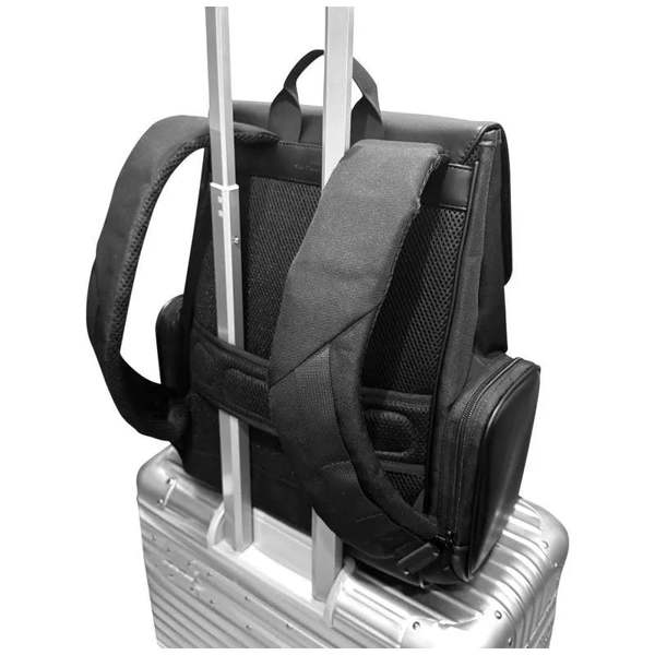BMW Side Pockets Metal Logo Backpack 15" Black - BMBP15SIPUISLK