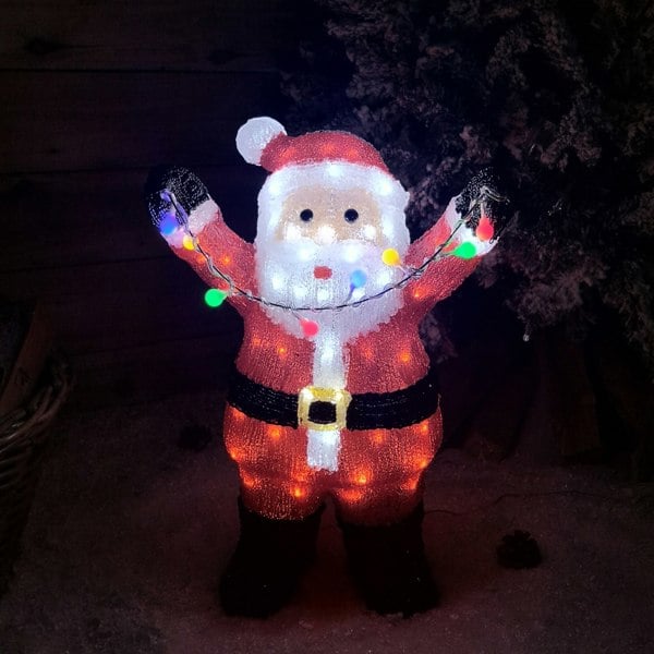 Samuel Alexander 49cm LED Indoor Outdoor Acrylic Santa Christmas Decoration