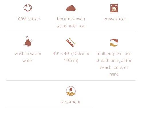 Lulujo - Hooded Towel - Greenery