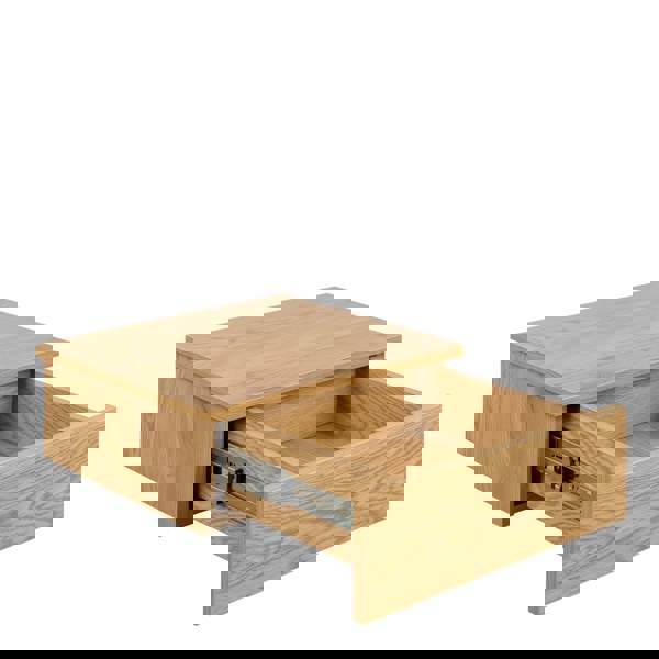 Furniture To Go Avignon Square Bedside Table with 1 Drawer in Oak