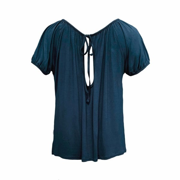 Frock Tales Posey Gathered Top - Petrol Blue