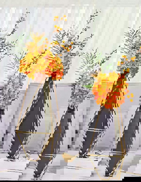 ANYHOUZ 39cm Gold Black Luxury Tabletop Home Decor Modern Art Living Room Display House Decorative Crafts Metal Ornaments