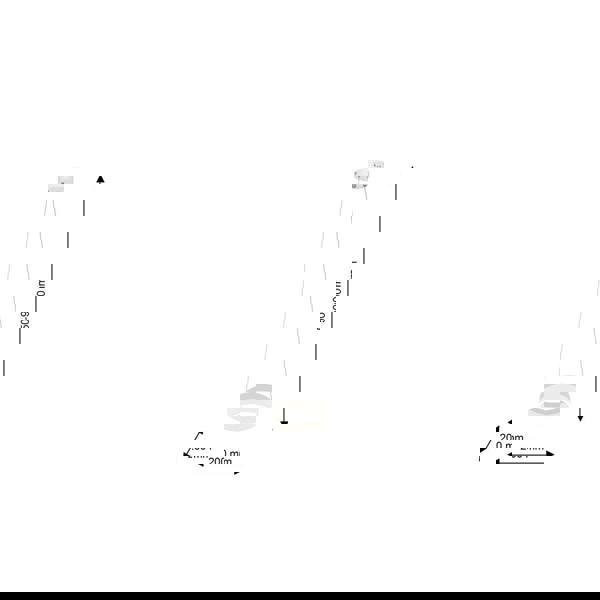 Milagro Ring LED Pendant Lamp Circular White With Built In Light Source