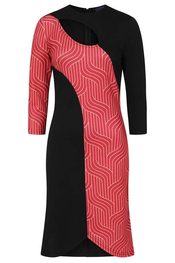HotSquash Asymmetric Keyhole Dress