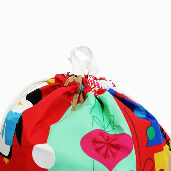 Jolly Christmas Toy Storage Bag - Happy Linen Company