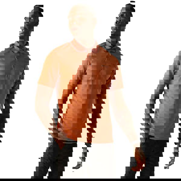 Regatta Mens Maverick V Active Polo Shirt - Brick - 