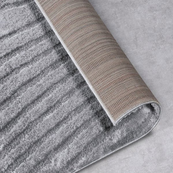 High Pile Grey Rug Pigment – Geometric Design