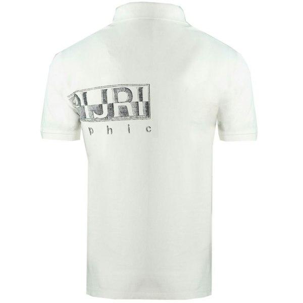 Napapijri Ellar Large Brand Logo Polo Shirt - White