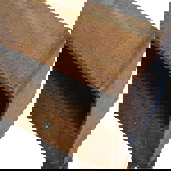 Artisan Furniture Solid Wood Curved Chestnut Console Table