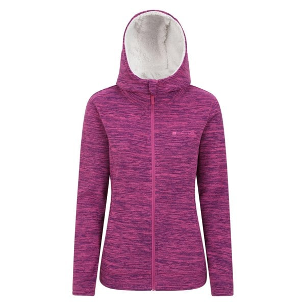 Mountain Warehouse Womens/Ladies Snowdonia Fleece Full Zip Hoodie - Grape