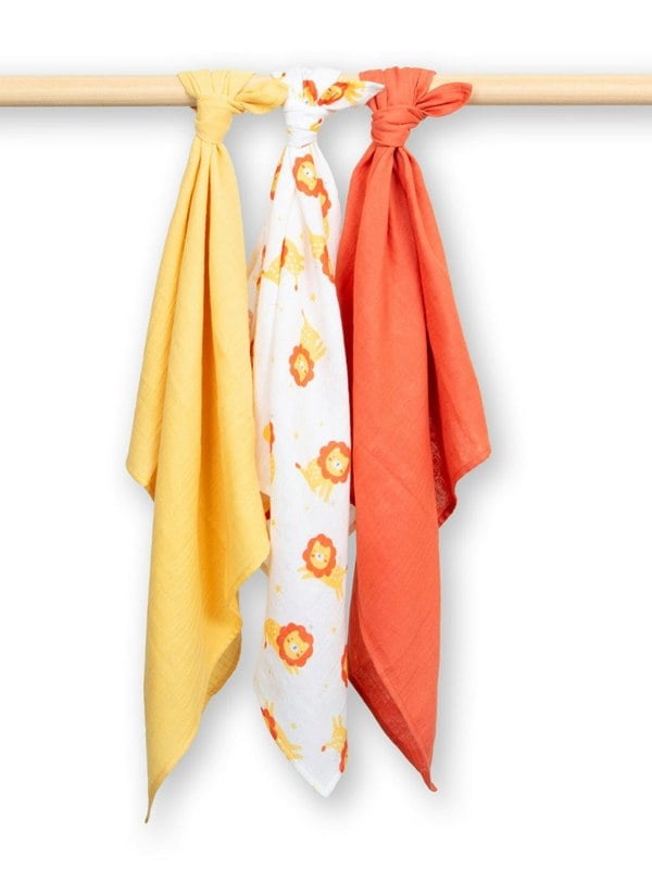 Kite Baby Organic Lion And Mouse Muslins