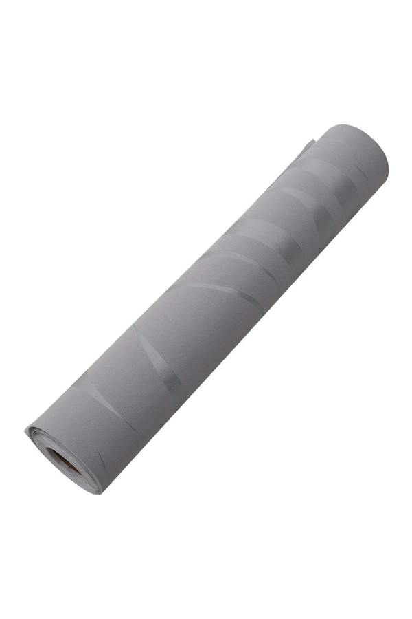 Living and Home Silver Grey 3D Curved Strip Prepasted Wallpaper
