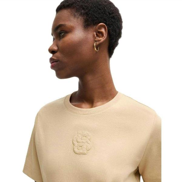 Hugo Boss Womens/Ladies Ecosa2 T-Shirt - Medium Beige - 