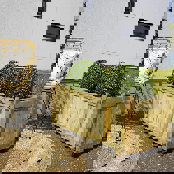 Cerland Vendome Rectangular Planter 92cm x 46cm 113L Classic Wooden Planter