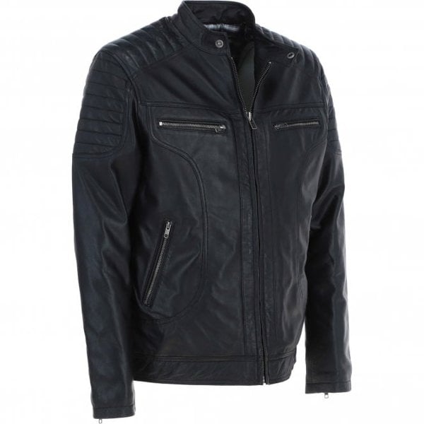 Ashwood Mens Leather Biker Jacket: G-6200