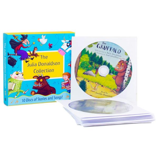 The Julia Donaldson Collection 10 Audio CD Disks of Stories and Songs! (Gruffalo, Room on the Broom, Troll, Smartest Giant in Town & MORE!)
