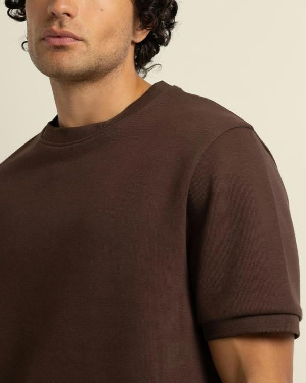 Larsson & Co Gaia - Ribbed Knit Heavy T-Shirt