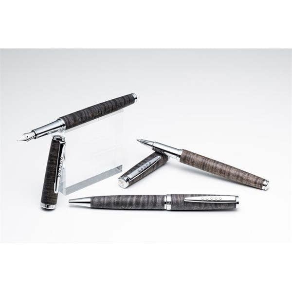 Tom Hessin Edinburgh Collection Stockbridge Stone Fountain Pen With Chrome Trim & Stainless Steel Extra Fine Nib