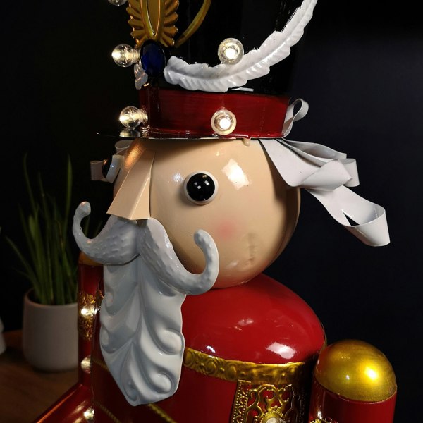 Samuel Alexander 119cm Light Up Nutcracker Soldier LED Christmas Wooden Ornament Home Decoration