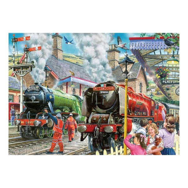 The House of Puzzles Checking the Line 1000 Piece Jigsaw Puzzle