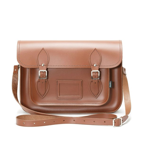 Zatchels Handmade Leather Satchel - Chestnut