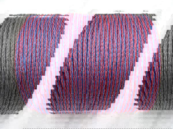 6MM x 175 Metre Blue/Red 16 Plait Single Braided PolyPropylene Rope - PP Hollow