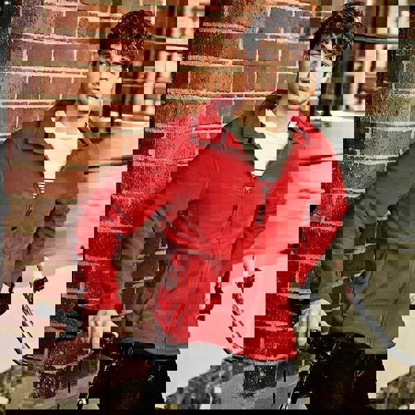 Regatta Mens Plain Micro Fleece Full Zip Jacket (Layer Lite) - Classic Red - 