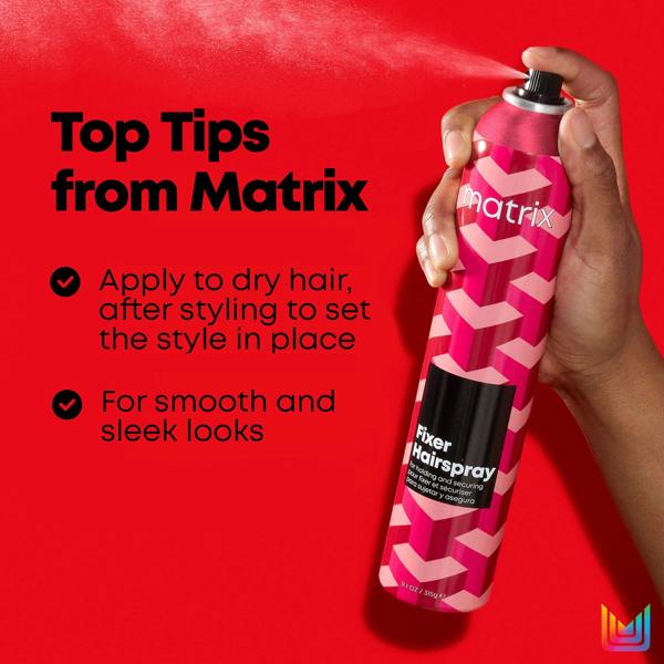 Matrix Styling Fixer Hairspray For Flexible Holding & Securing With Dry Finish 400ml - Additional 4