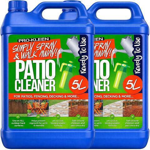 ProKleen Pro-Kleen Patio Cleaner Ready to Use Simply Spray & Walk Away Green Mould and Algae Remover 10L