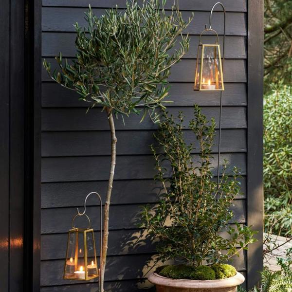 Abode Home & Gifts Raw Metal Festoon Hook | Industrial Shepherd's Hook | Large