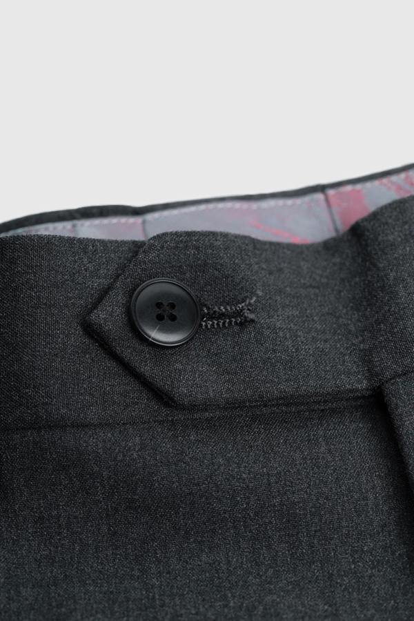 House of Cavani Malibu - Men's Charcoal Textured Grey 3 Piece Suit