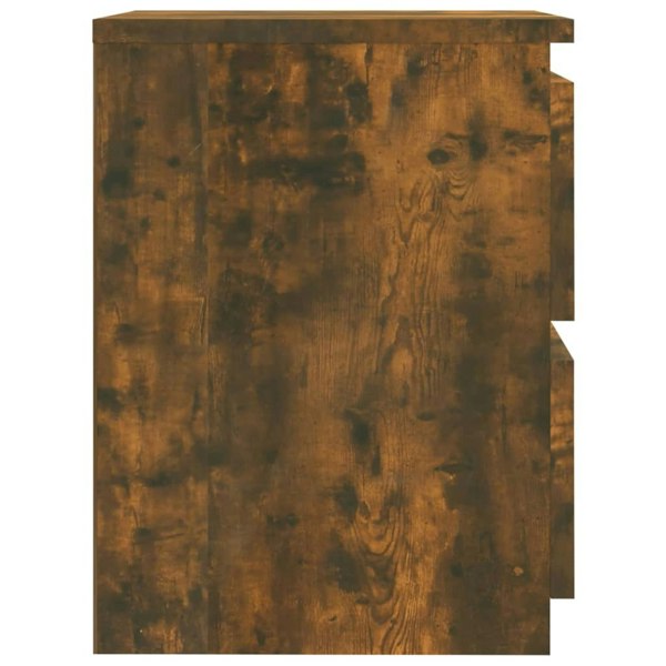 Berkfield Bedside Cabinets 2 pcs Smoked Oak 30x30x40 cm Engineered Wood