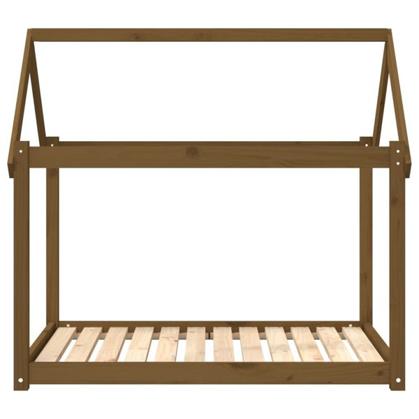 Berkfield Dog Bed Honey Brown 111x80x100 cm Solid Wood Pine