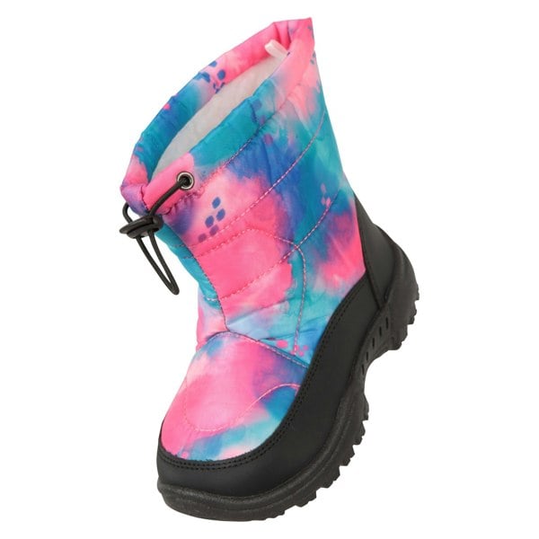 Mountain Warehouse Toddler Caribou Adaptive Tie Dye Snow Boots - Pale Pink