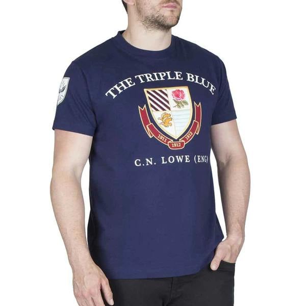 Classic-England-Rugby-T-Shirt-Triple-Blue-Navy-model