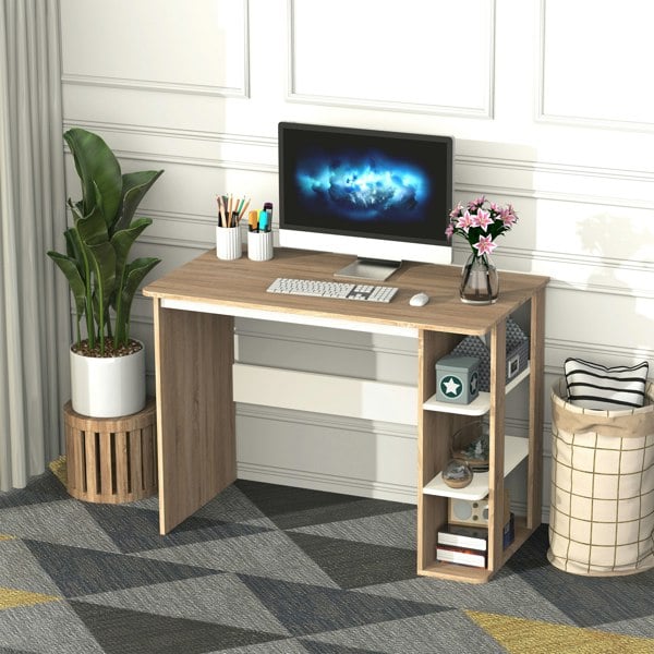 Desk with Shelves